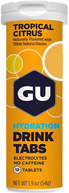 Tabletten Energy GU Hydration Drink Tabs 54 g Tropical Citrin