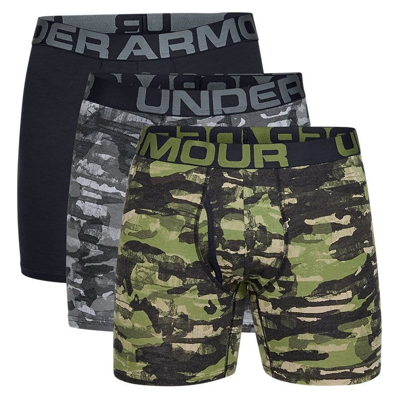 Boxershorts Under Armour Charged Cotton 6in 3 Pack Novelty