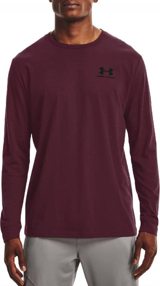 T-Shirt Under Armour UA SPORTSTYLE LEFT CHEST LS-RED