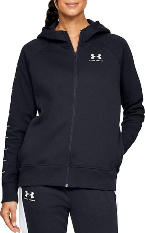 Hoodie Under Armour RIVAL FLEECE SPORTSTYLE LC SLEEVE GRAPHIC FZ