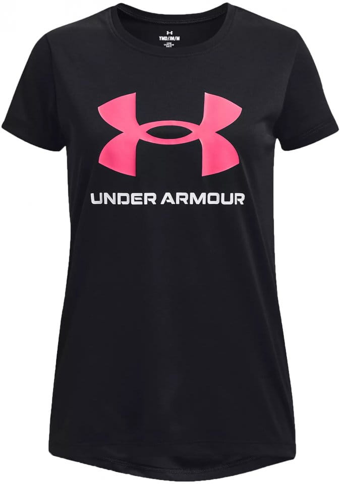 T-Shirt Under Armour Tech Solid Print Fill BL SSC-BLK