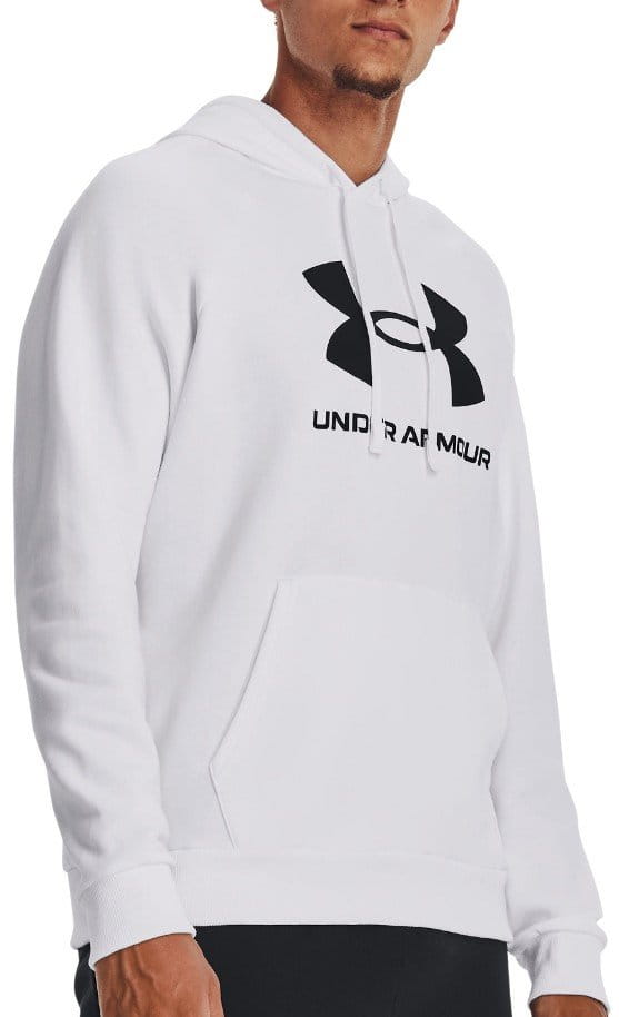 Hoodie Under Armour UA Rival Fleece Logo HD-WHT - Top4Running.at