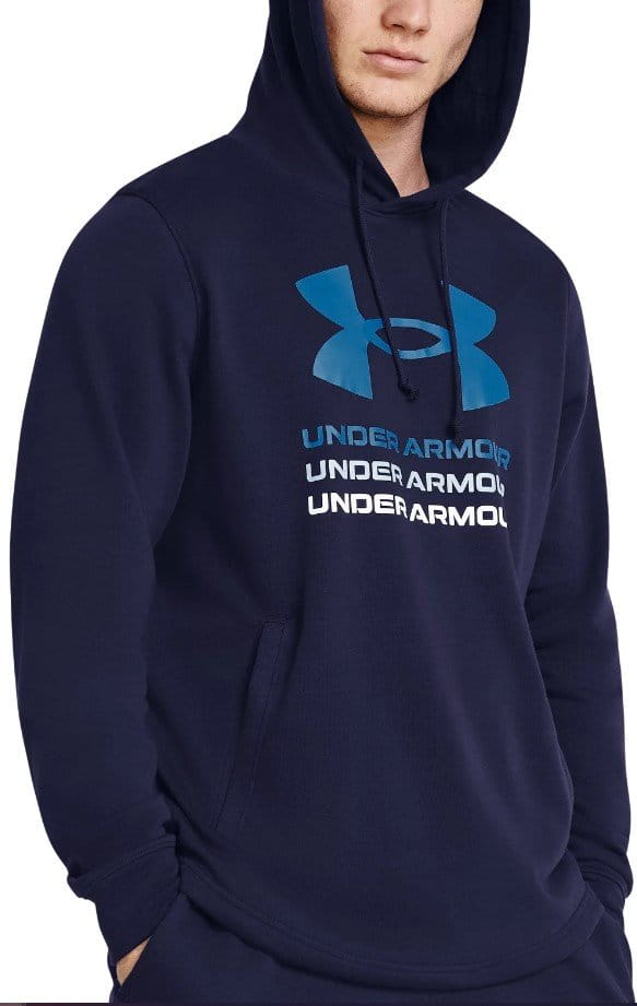Hoodie Under Armour UA Rival Terry Graphic Hood-BLU