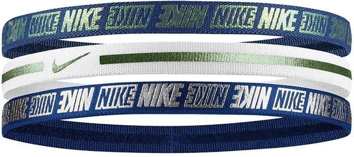 Stirnband Nike METALLIC HAIRBANDS 3 PACK