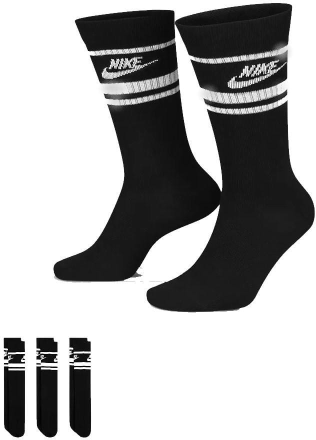 Socken Nike Essential Crew Stripe Socks Black