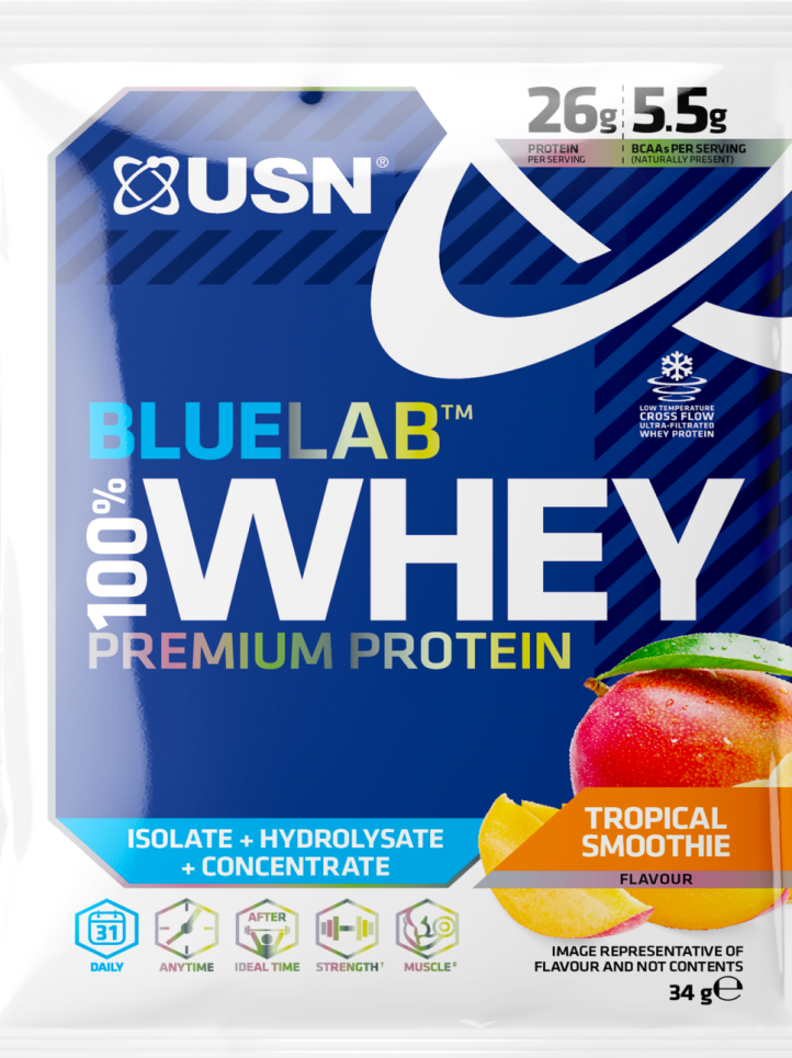 Molkenproteinpulver USN 100% Premium BlueLab Probe 34g